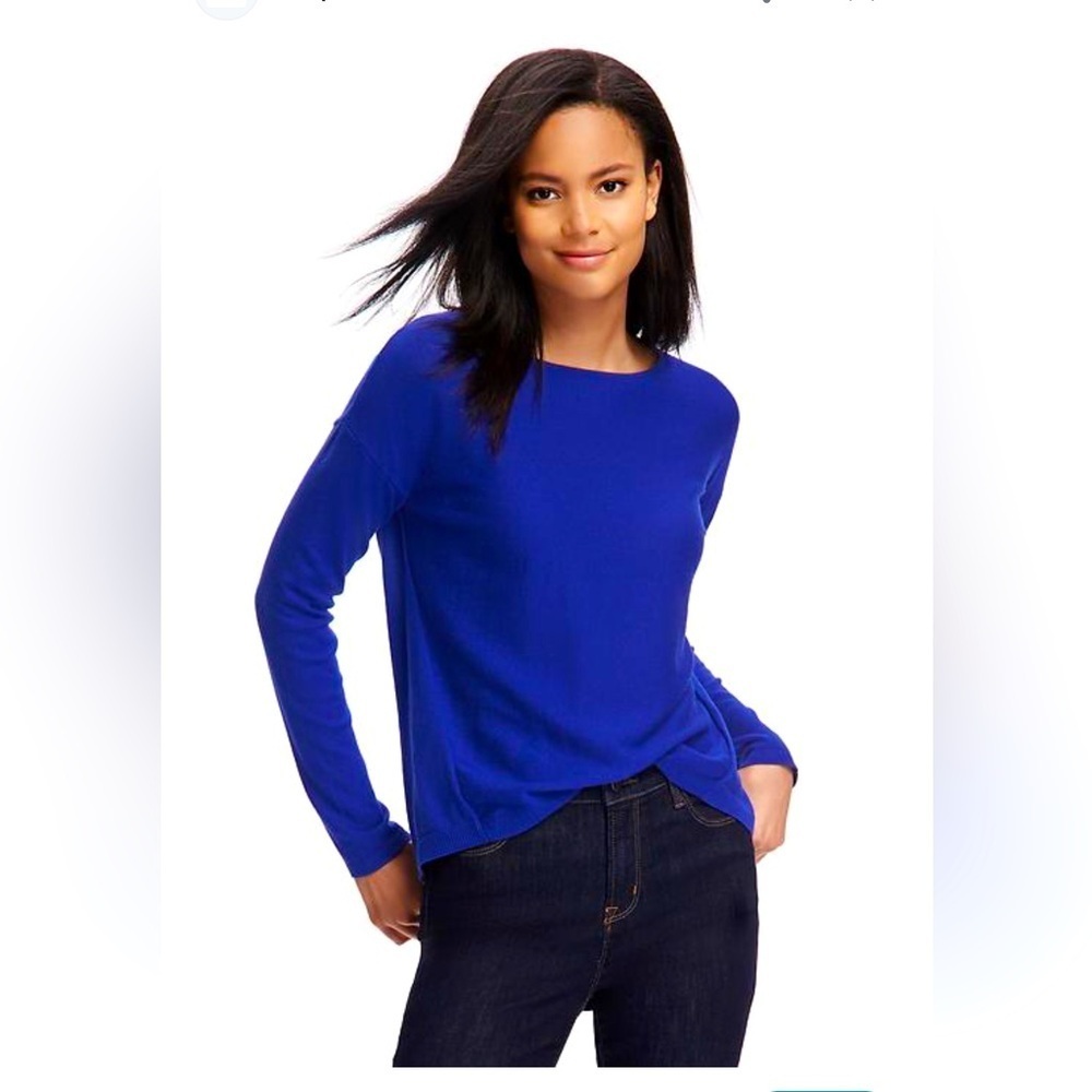 Old Navy Relaxed Scoop-Neck Top, Size 2X (20/22), Cosmic Blue